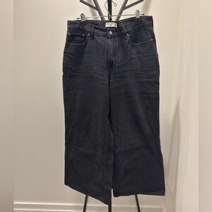 Abercrombie Curve Love High Rise Wide Leg Jeans